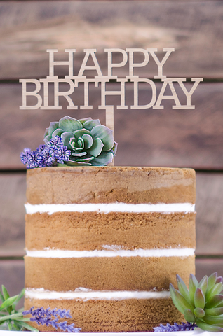 Cake Topper - Happy Birthday standard
