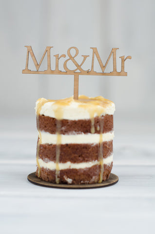 Cupcake Topper - Mr & Mr