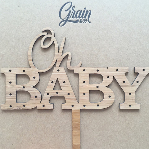 Cake Topper - Oh BABY