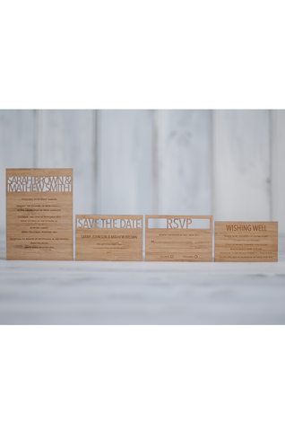 Wedding Invitation Pack - Nature Two Rows