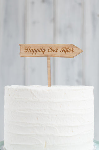 Cake Topper - Happily Ever After Arrow
