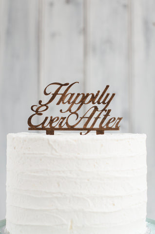 Cake Topper - Happily Ever After Swirl