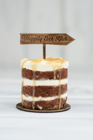 Cupcake Topper - Happily Ever After Arrow