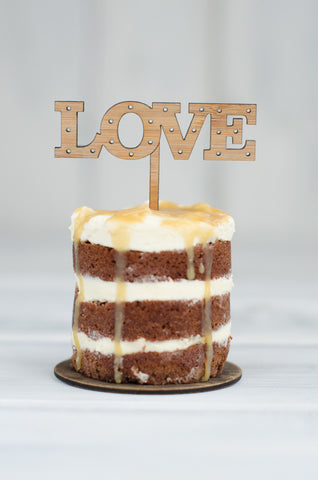 Cupcake Topper - Love